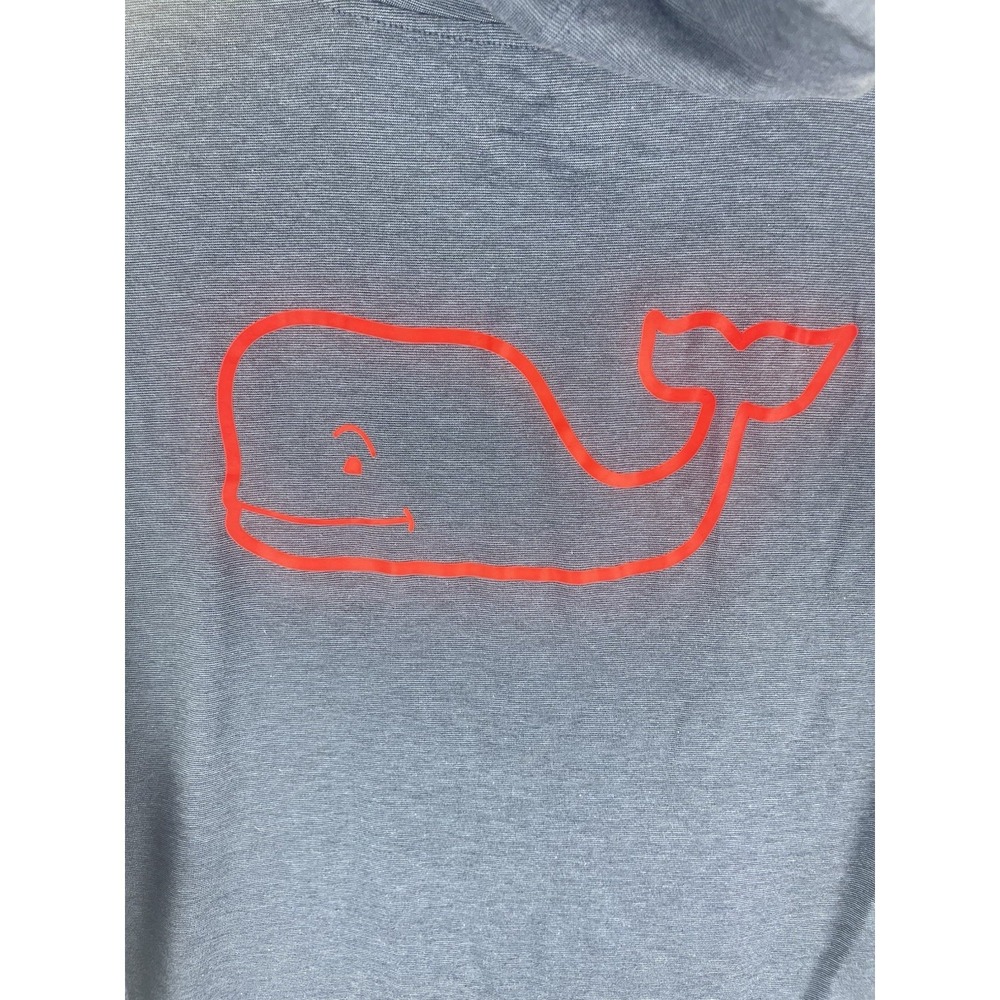 Vineyard Vines Edgartown Hoodie Shirt Women XXS Blue Whale Logo Pocket Lg Sleeve - Picture 6 of 7